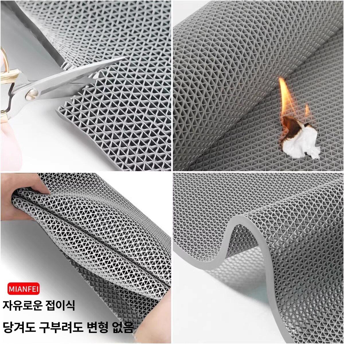 pvc 고무매트 바닥재 논슬립 시트 현관 미끄럼방지 공장 창고 롤매트 계단 화장실 - 상세 이미지 4