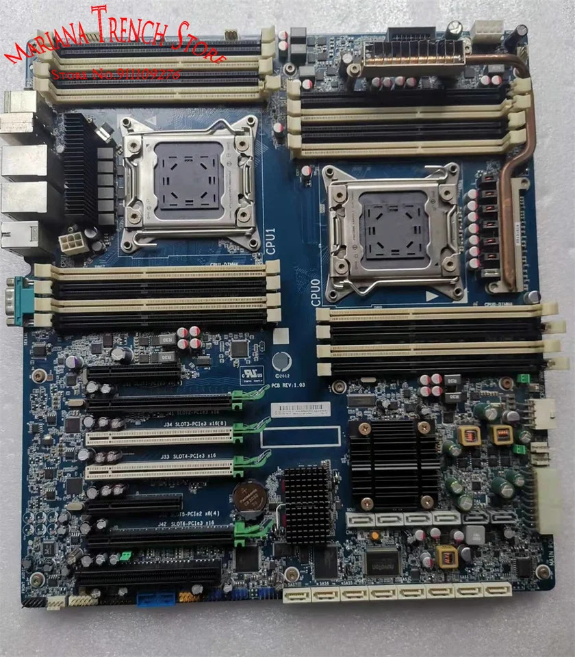 hp호환 Z820 타워 PC 마더보드 REV1.03 708610-001 618266-003