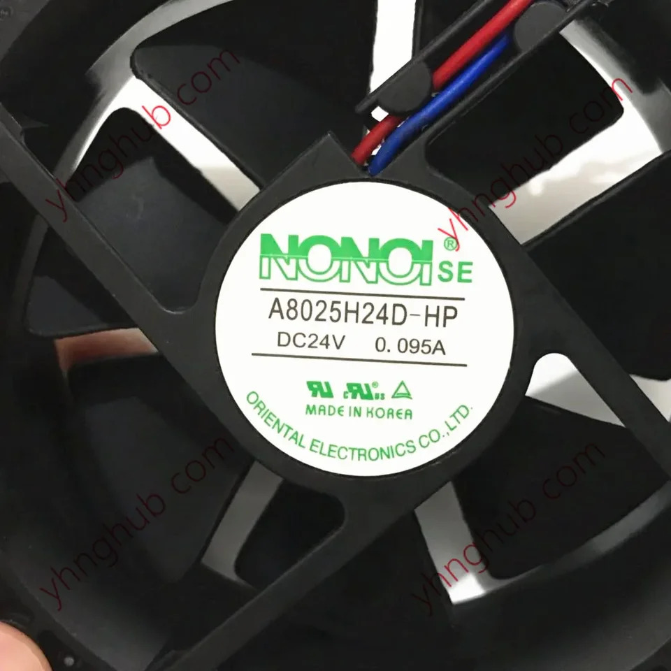 NONOISE A8025H24D-hp호환 2 와이어 서버 냉각팬 DC 24V 0.095A mm