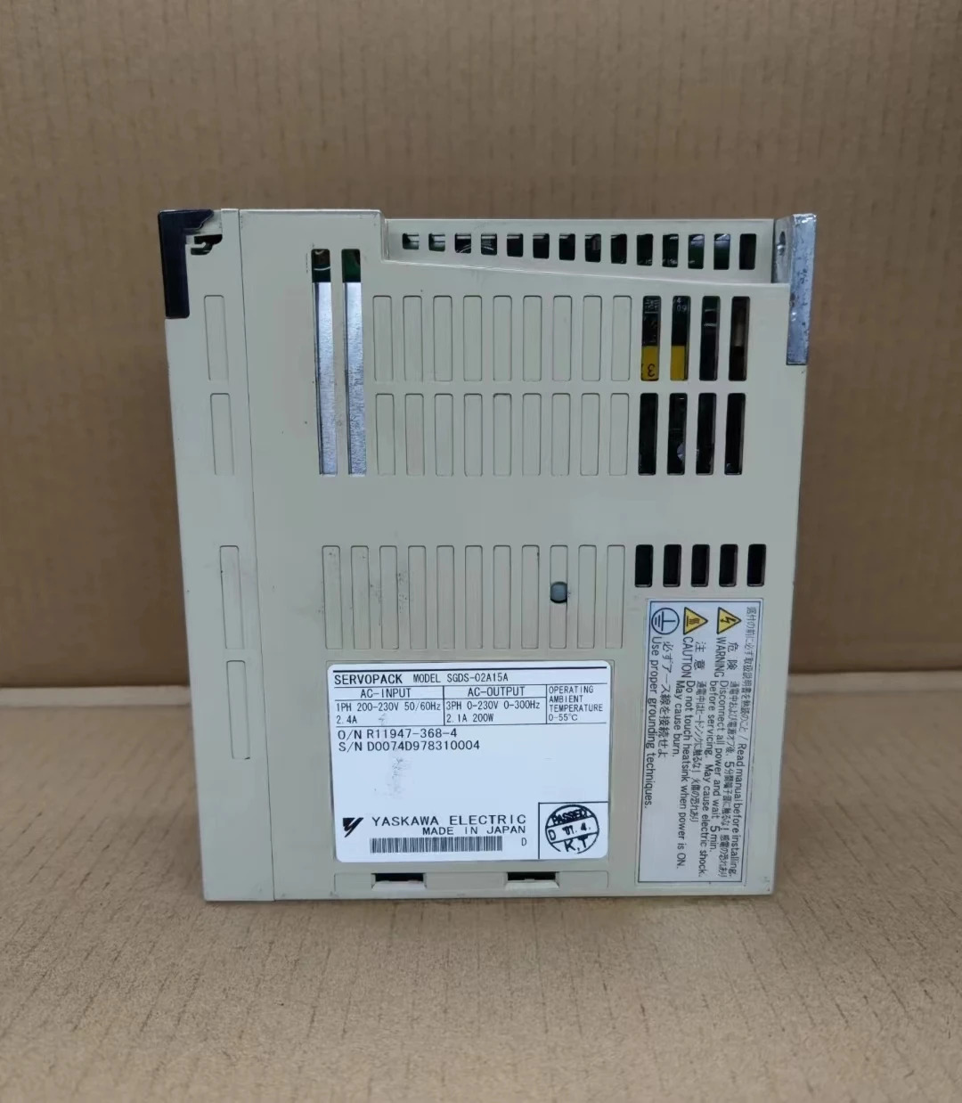 SGDS-02A15A 리퍼 서보 드라이브 200W 기능 OK