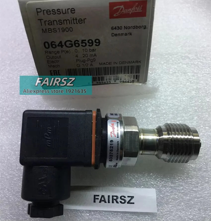 오리지널 압력 트랜스미터 MBS1900 064G6599 4-20MA 0-10Bar