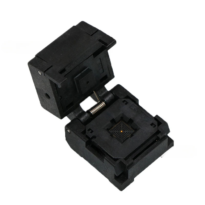 QFN52-0.4 스페이싱 사이즈 6x6mm 플립 용수철 에이징 시트 고정장치