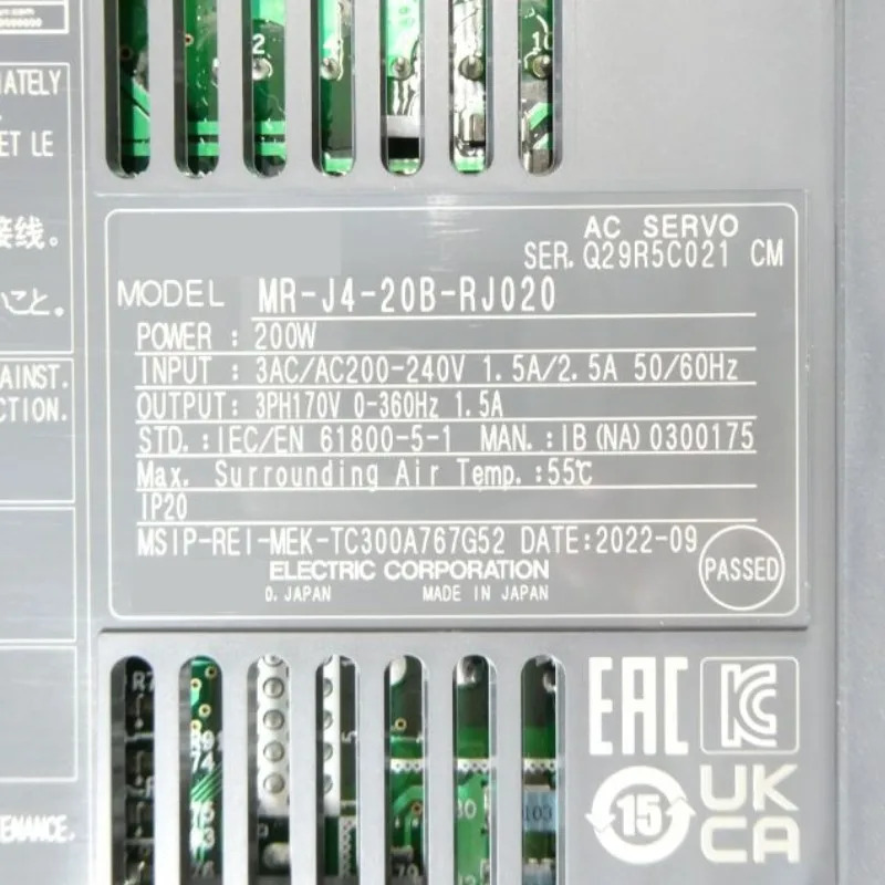 MR-J4-20B-RJ020 서보 드라이브