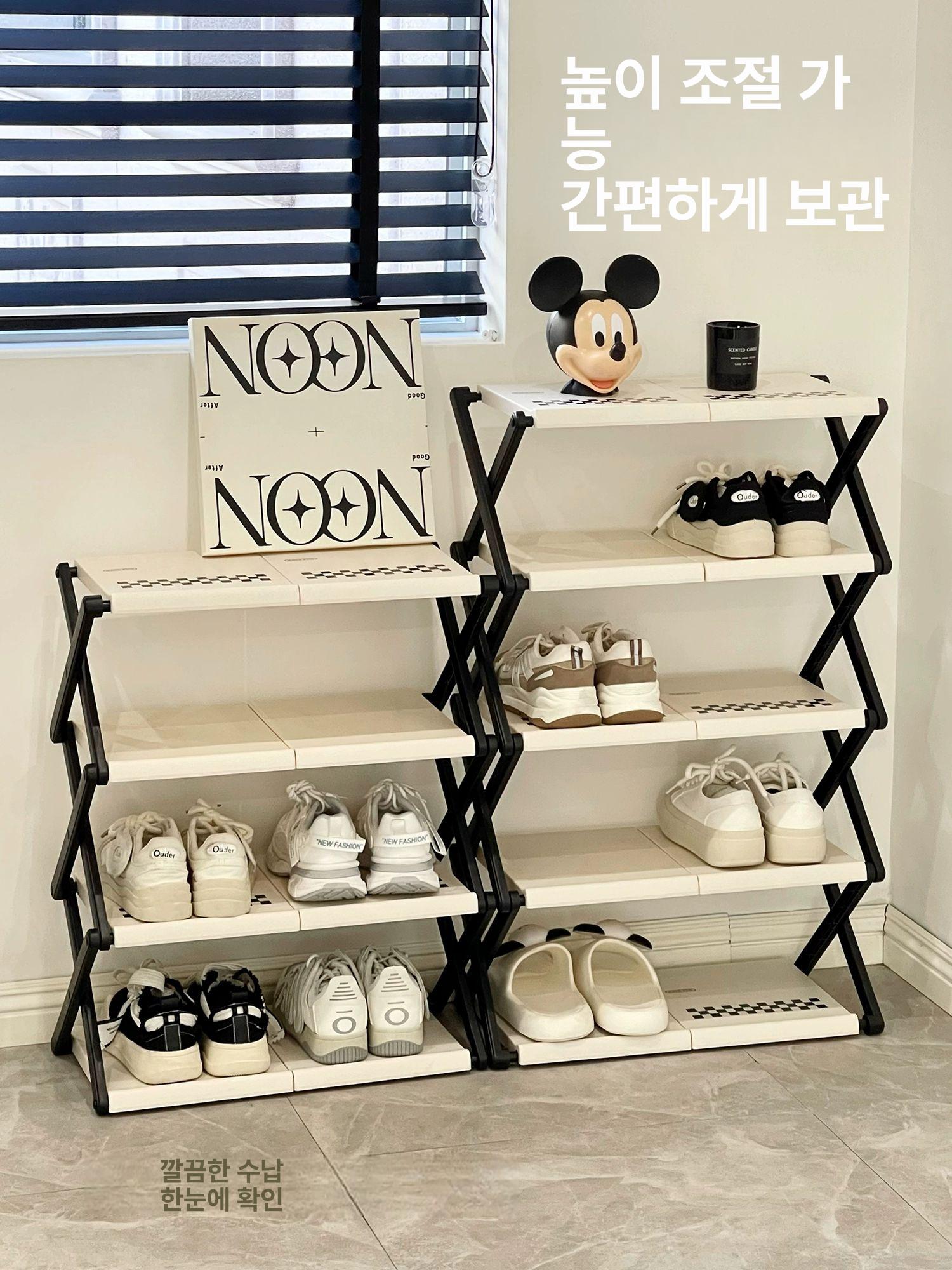 실내용 신발장 복도 정리대 수납장 틈새 보관함 간이 인테리어 슬림한 현관장 - 상세 이미지 2