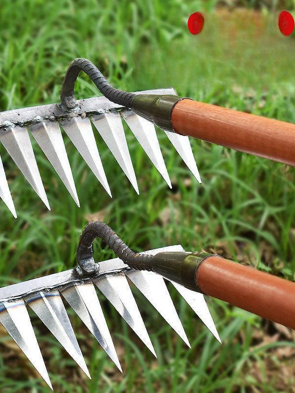 괭이 농기구갈퀴 텃밭농기구 풀뽑기 원예 밭갈이 제초 갈고리 잡초호미 정원 쟁쇠 - 상세 이미지 2