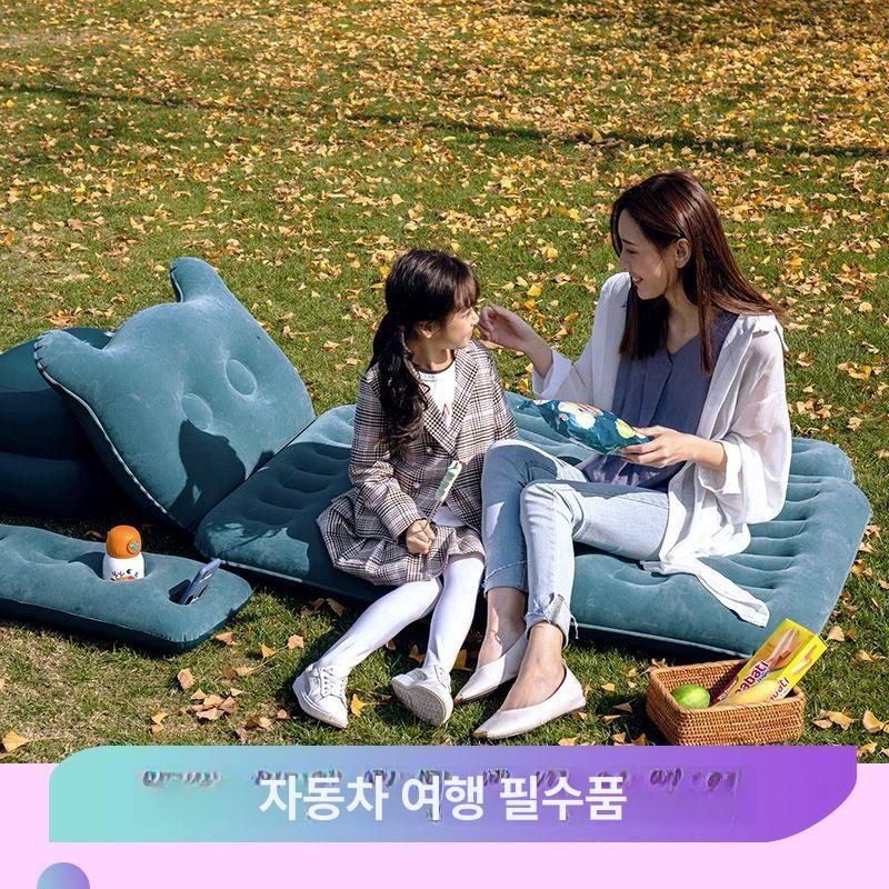 차량용 접이식 에어매트리스 평탄화 카베드 차박용 자동차 여행용 뒷자리 승용차 - 상세 이미지 3