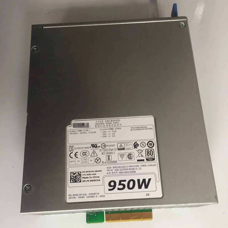 AC950EF-00 D950EF-00 델 T5820 T7820 T7920 950W 워크스테이션 전원공급장치