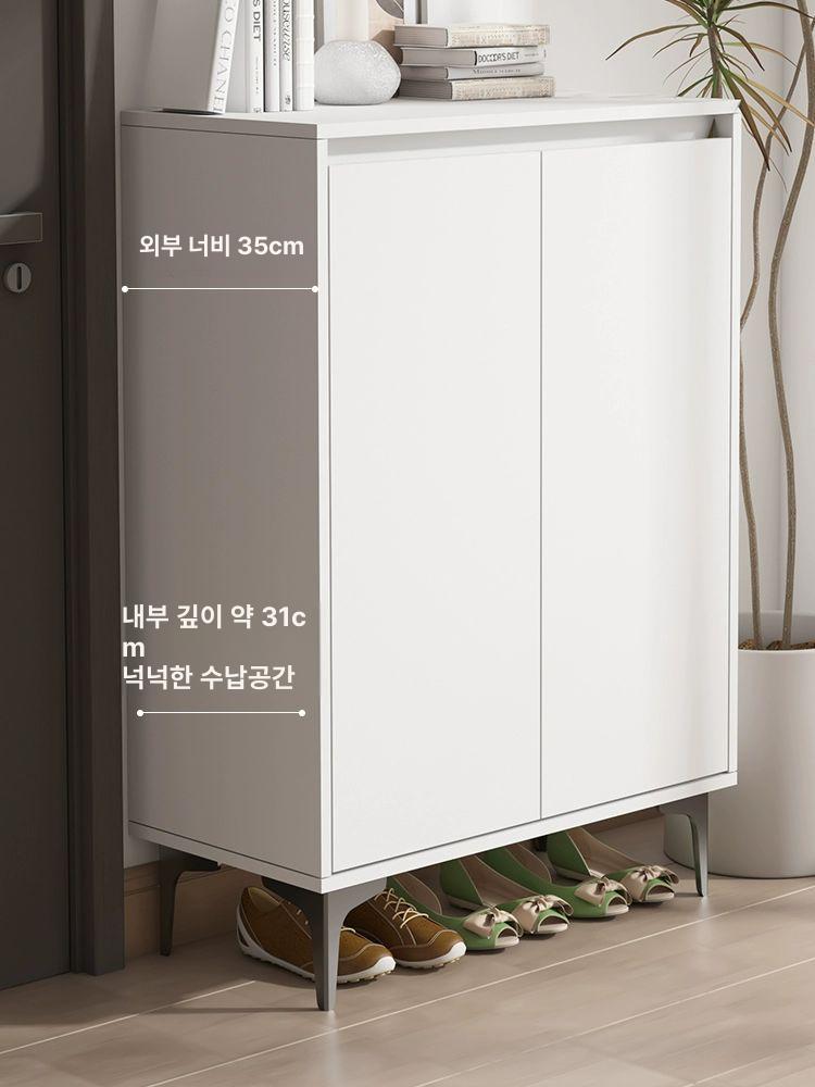 슬림 폭좁은수납장 다용도 모듈 미닫이 슬라이드 캐비닛 수납함 철제수납장 랙 서랍형 - 상세 이미지 4