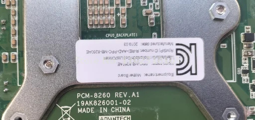 산업장비 보드 PCM-8260 REV.A1 19AK826001-02