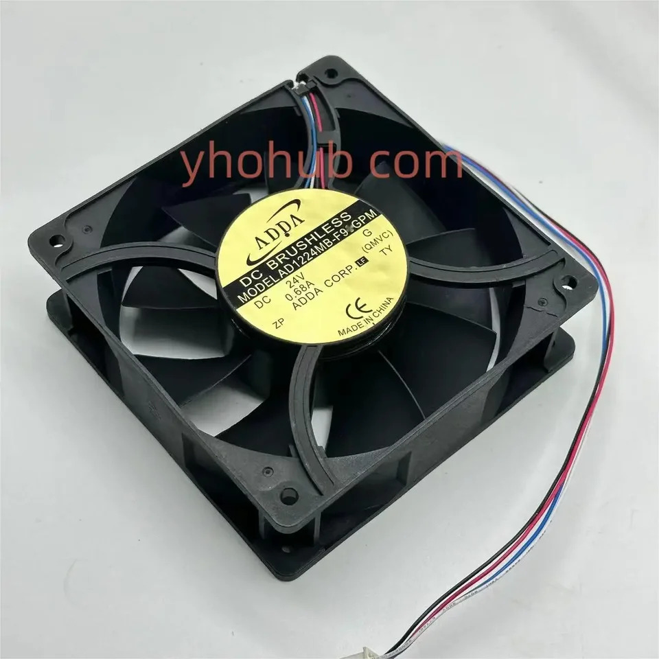 ADDA AD1224MB-F9BGPM G DC 24V 0.68A mm 4 와이어 서버 냉각팬