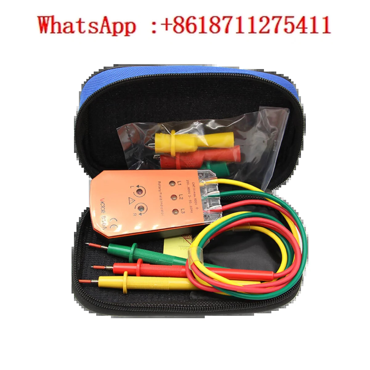 3상 AC 위상 측정기 시퀀스 검출기 비접촉 VC850A