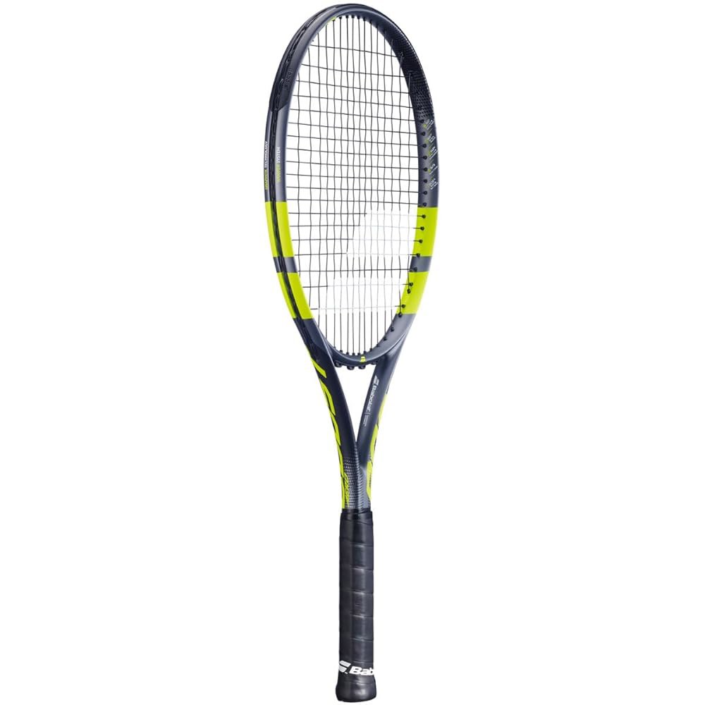 Babolat Boost Aero 스트링 테니스 라켓, 그린/옐로우 그레이 그립) (10.2cm(4 1/4인치) 4 1/4 Grip - 상세 이미지 2
