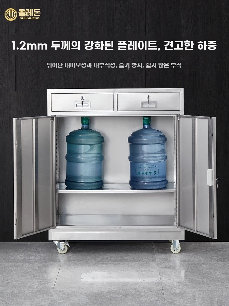 스테인레스 캐비넷서랍장 미용실 철제서랍장 자료 기본형 - 상세 이미지 3