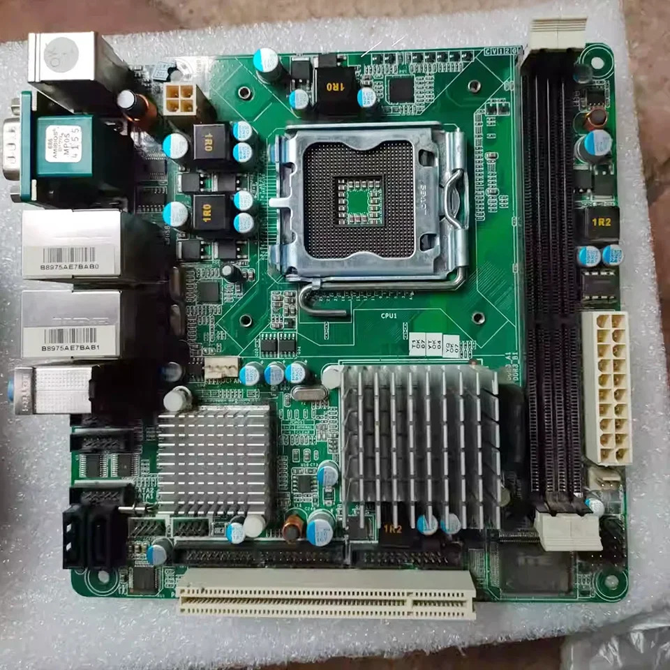Axiomtek 듀얼 네트 포트Mini-Itx Morherboard G41 멀티 직렬 포트 Sys76841Vgga