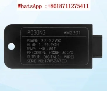 Aosong 완전 보정 디지털 출력 단일 AM2301 온도 습도 센서 모듈 AM2301A 2 개