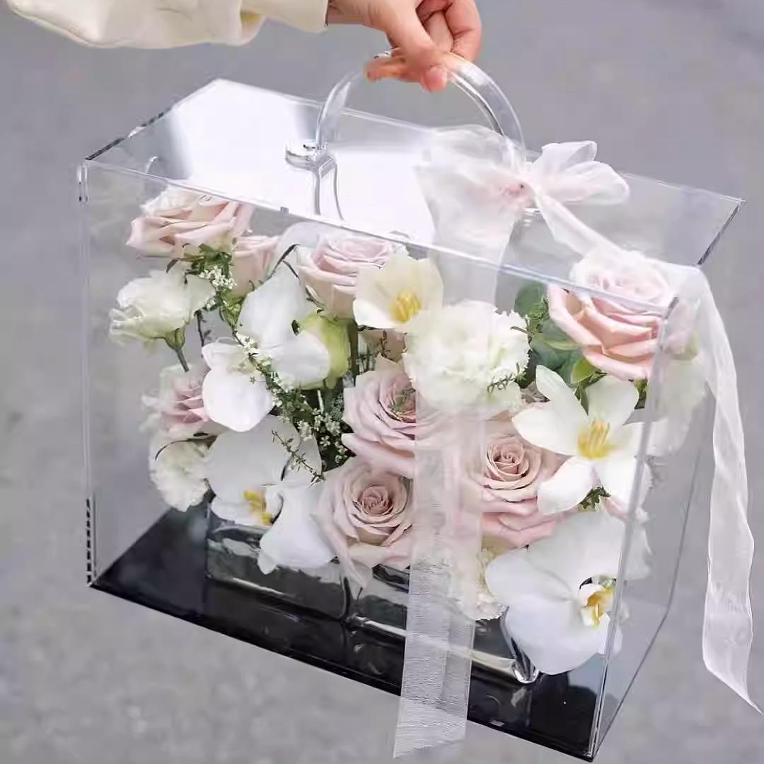 일반 쇼핑백 선물박스 투명창선물상자 일자형 컬러 답례품박스 사각 선물케이스 투톤 - 상세 이미지 2