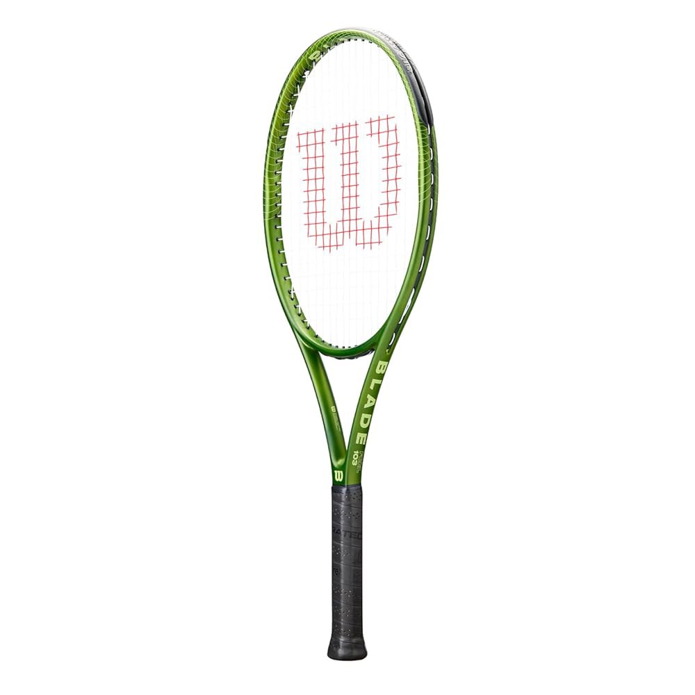 Wilson Blade Feel 103 테니스 라켓 그린, 사이즈 3.2cm(1-4 - 그립 1/8인치) Grip Size 1 - 4 1/8 - 상세 이미지 3
