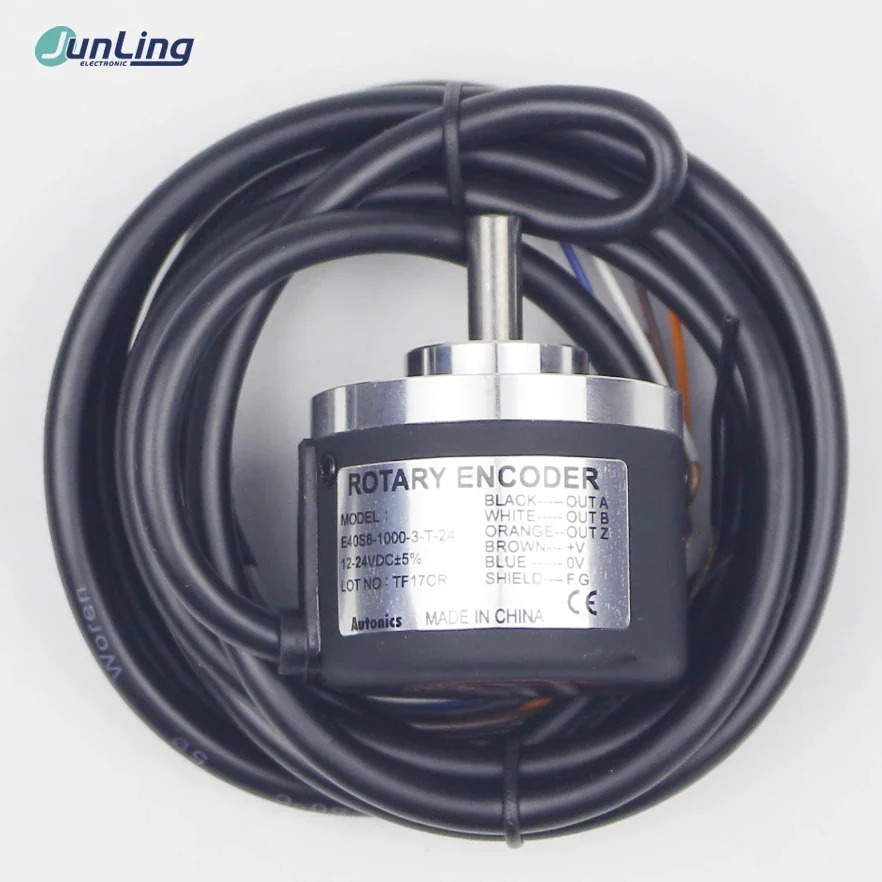 오토닉스 인코더 E40S6-1000-3-T-24 6mm 솔리드 샤프트 DC 24V 1000ppr 40mm 로터리