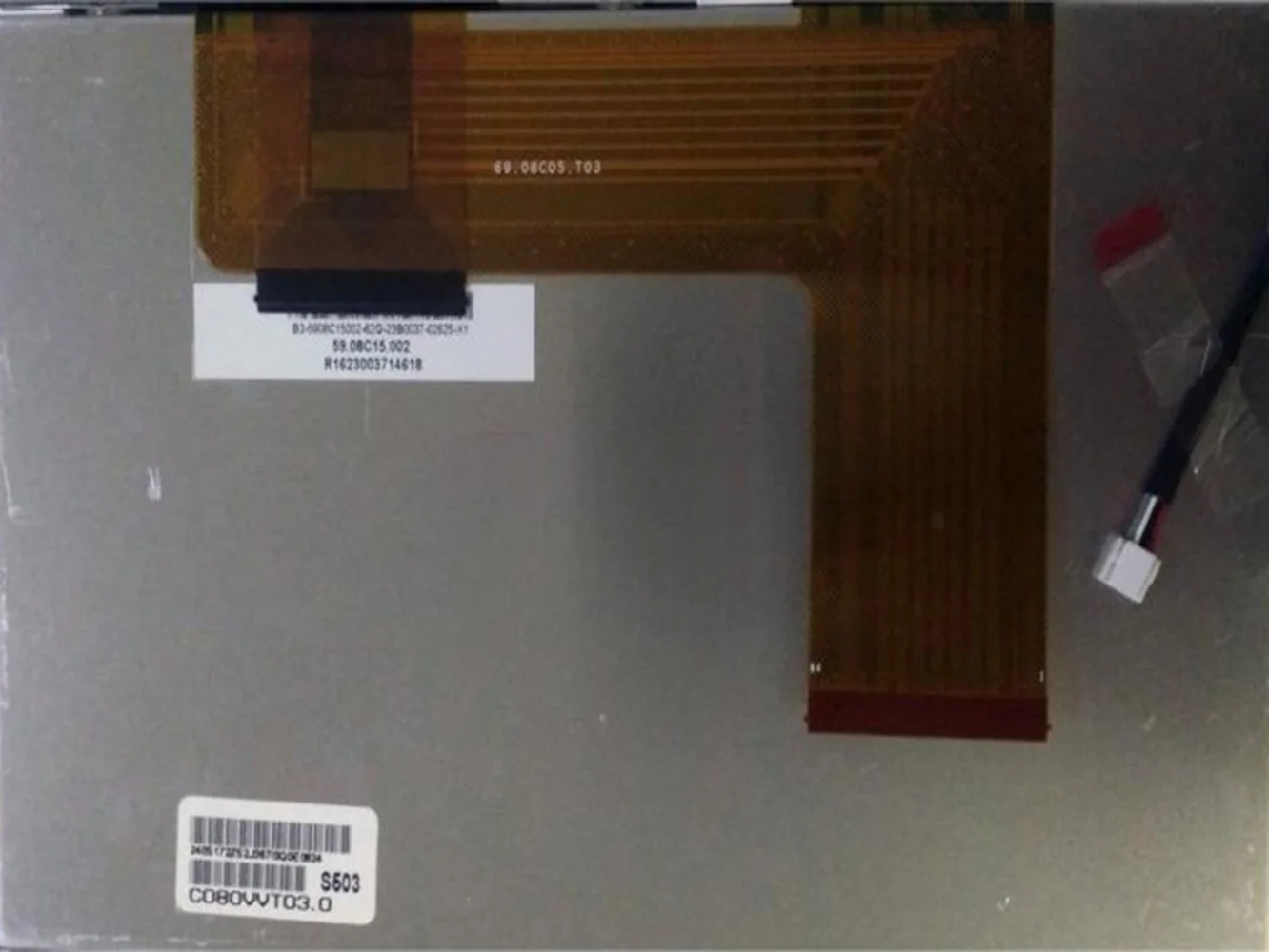 C080VVT03.0 8인치 LCD 디스플레이 화면 패널