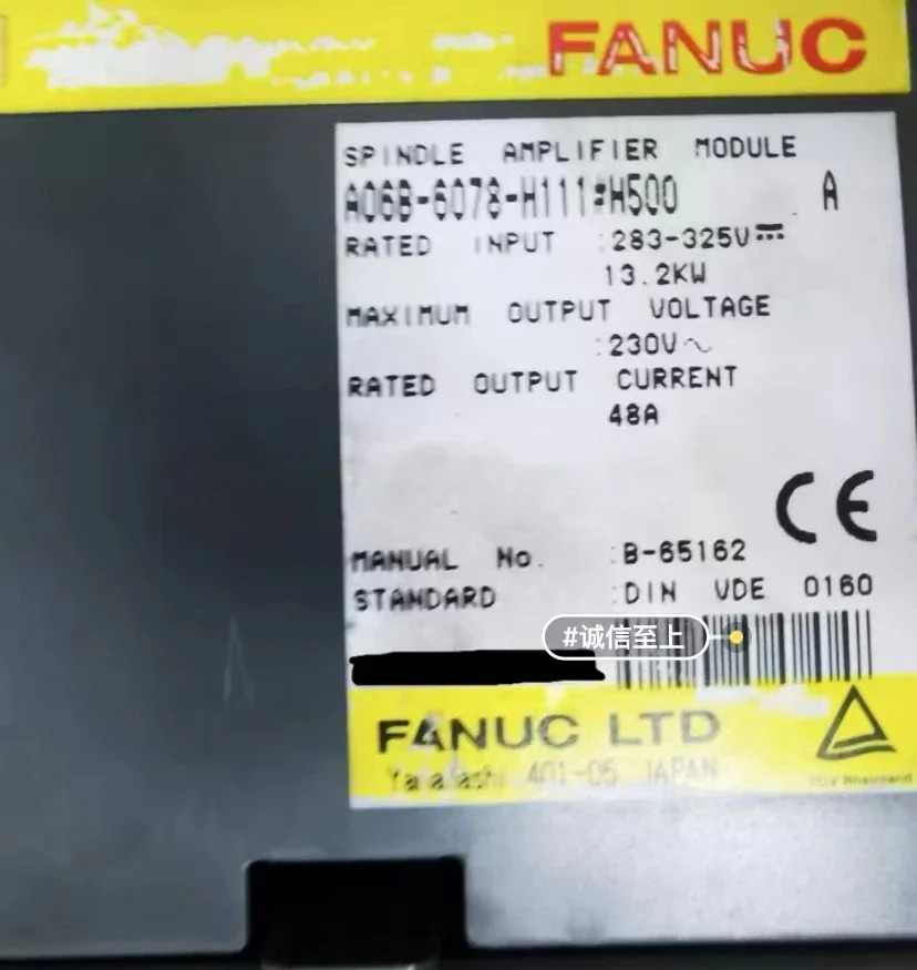 CNC 시스템 기계A06B-6078-H111 H500 Fanuc 스핀들 모듈