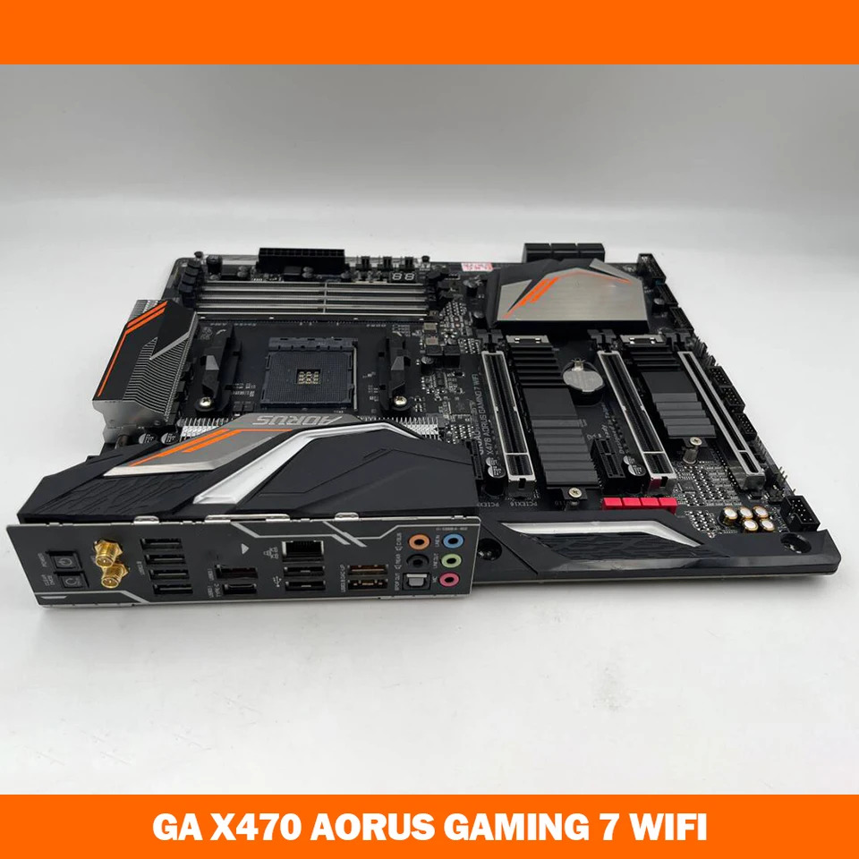 소켓 AM4 64GB DDR4 PCI-E 3.0 데스크탑 마더보드 G-i-g-a-b-y-t-e GA X470 AORUS GNG 7 WIFI용