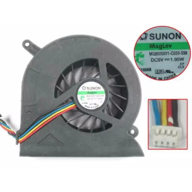 SUNON MG80200V1-C020-S99 서버 냉각팬 DC 5V 1.95W 4 와이어