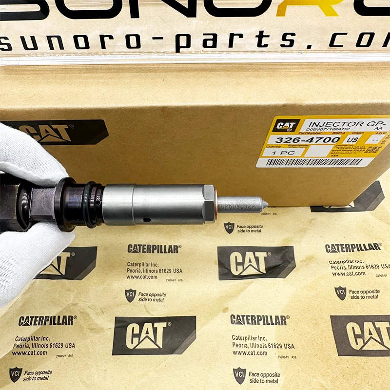 굴착기는 Caterpillar Cat 320D 분사 장치 노즐 326-4700 32F61-00062 295-9130 C6 C6.4 엔진 장치를 분해합니다