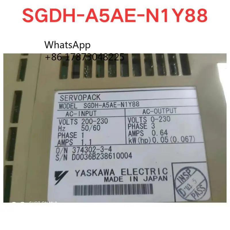 리퍼 SGDH-A5AE-N1Y88 서보 드라이버 기능 OK