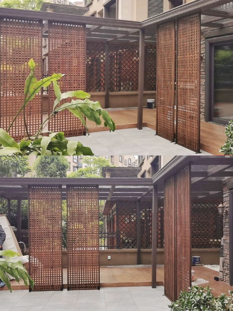 펜스 방부목울타리 정원꾸미기 베란다 장식용 텃밭 래티스 아치 높이 난간 칸막이 - 상세 이미지 4