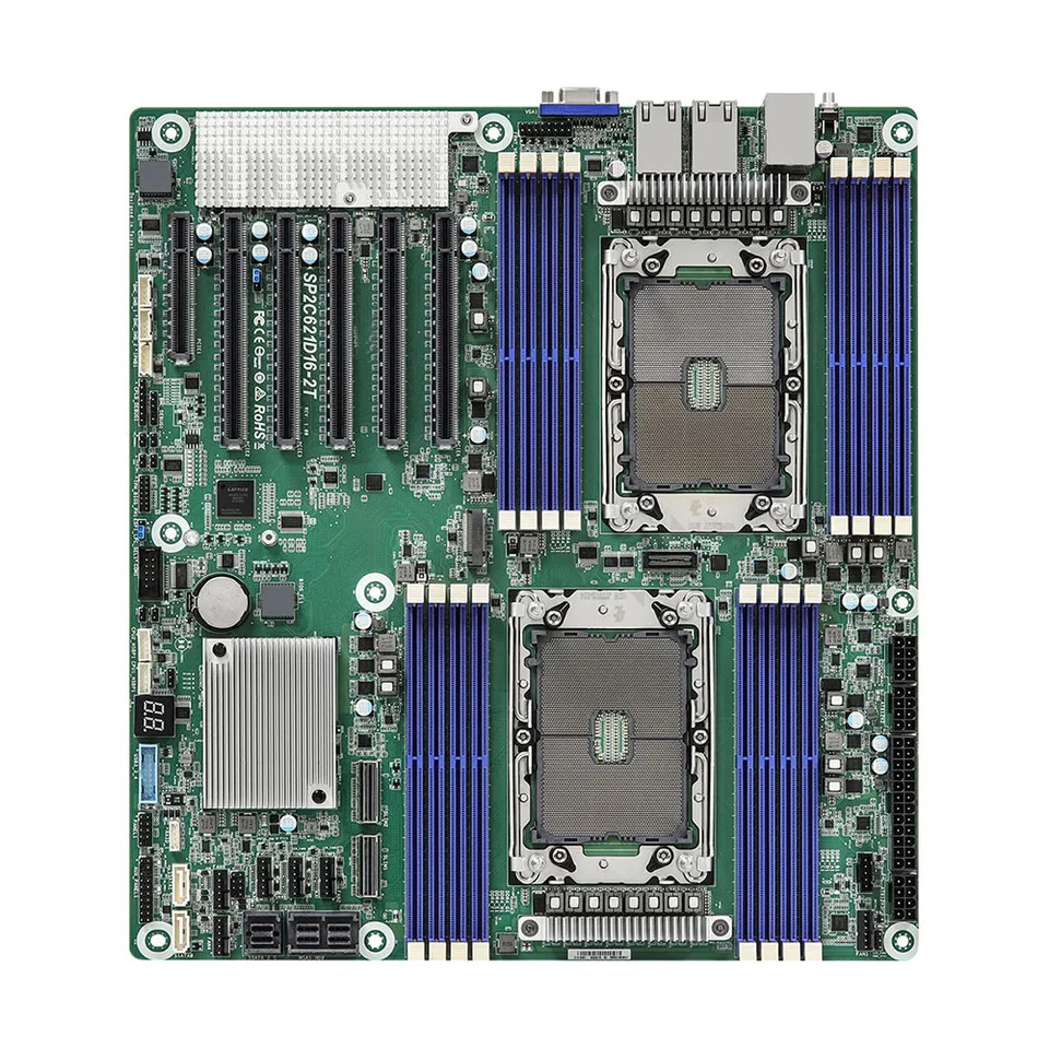 ASRock호환 SP2C621D16-2T 서버 마더보드 듀얼 LGA4189 지원 3 세대 제온 DDR4
