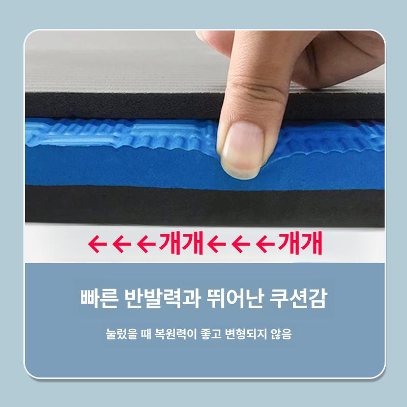 홈트 홈짐 실내자전거매트 바닥 층간소음방지 우레탄 헬스매트 충격흡수패드 - 상세 이미지 4
