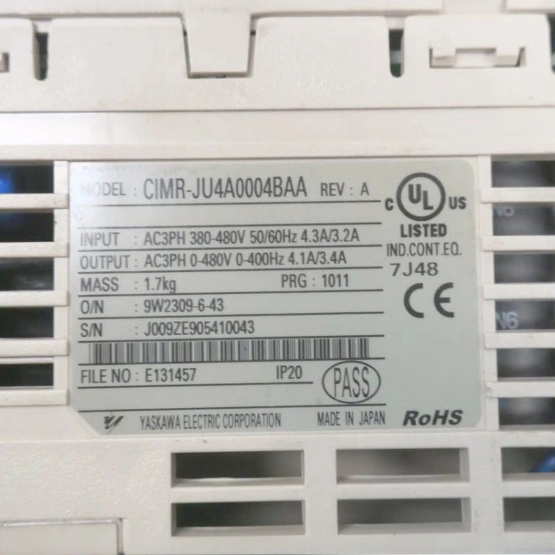 Yaskawa CIMR-JU4A0004BAA 인버터 신속