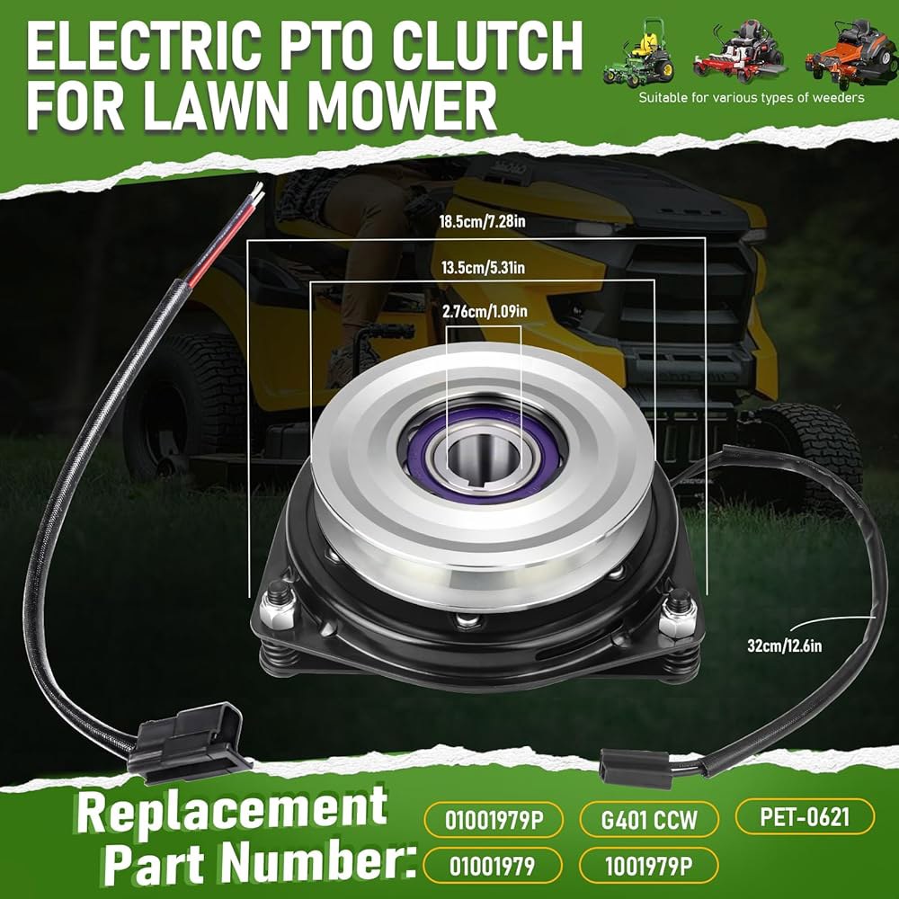 Titaniarm 01001979P 전기 PTO 클러치, 쿨 OEM 잔디깎이, 48 M60 60 적합 Cub 코일 M48 M72 M54 교체 PET-0621에 풀리, 가공 1001 - 상세 이미지 2