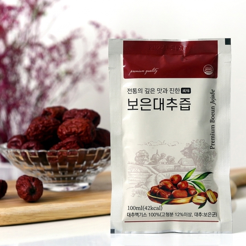 보은 대추즙 100ml x 50포 국산 대추차 엑기스 이미지 4