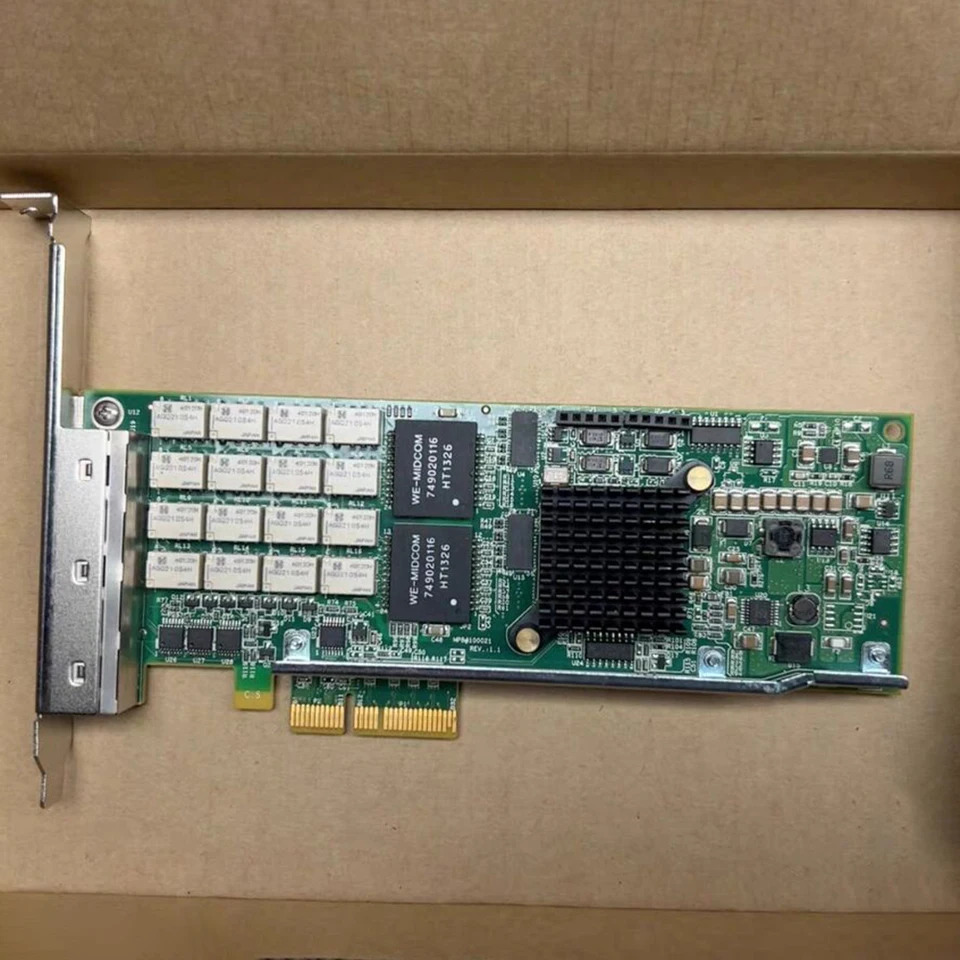 Silicom I350AM4 RJ45 4 포트 기가비트 전기 인터페이스 네트워크 카드 PE2G4BPI35LA-SD