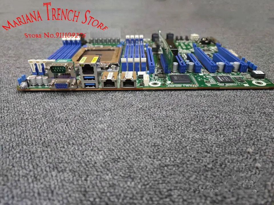 ASRock호환 마더보드 소켓 SP3 LGA4094 EPYC 7002/7001 시리즈 프로세서 패밀리 DDR4 SATA3 PCIe3.0