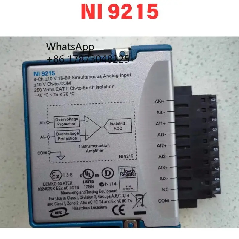 리퍼 NI 9215 전압 수집 모듈 기능 OK