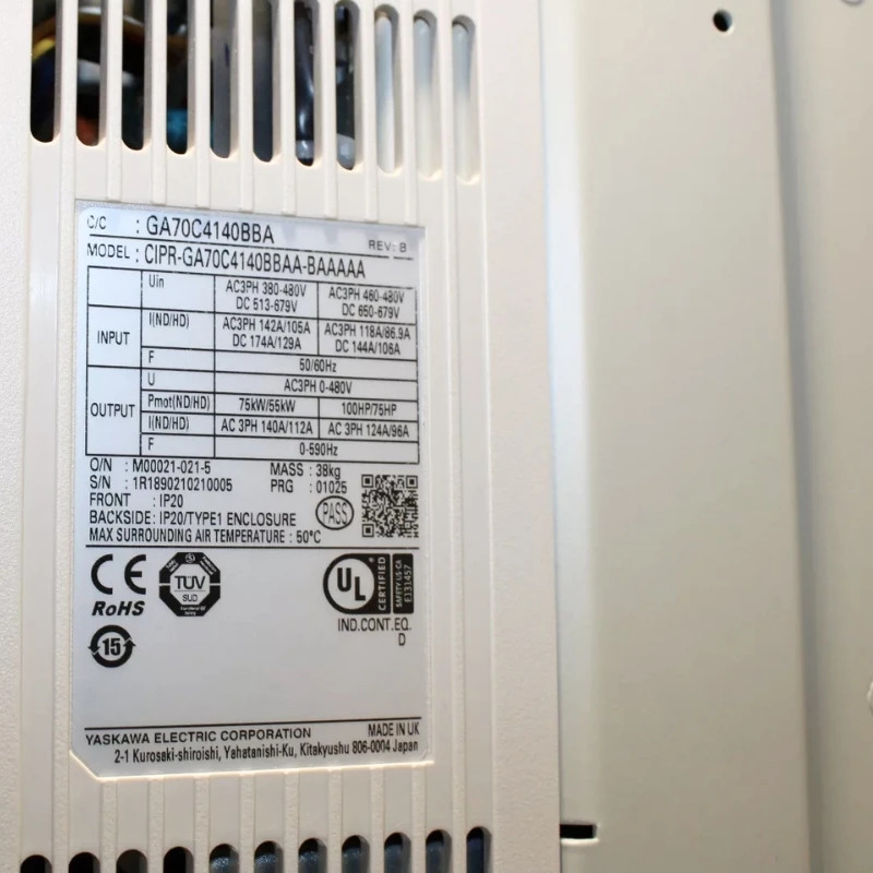 CIPR-GA70C4140BBAA-BAAAAA Yaskawa 인버터