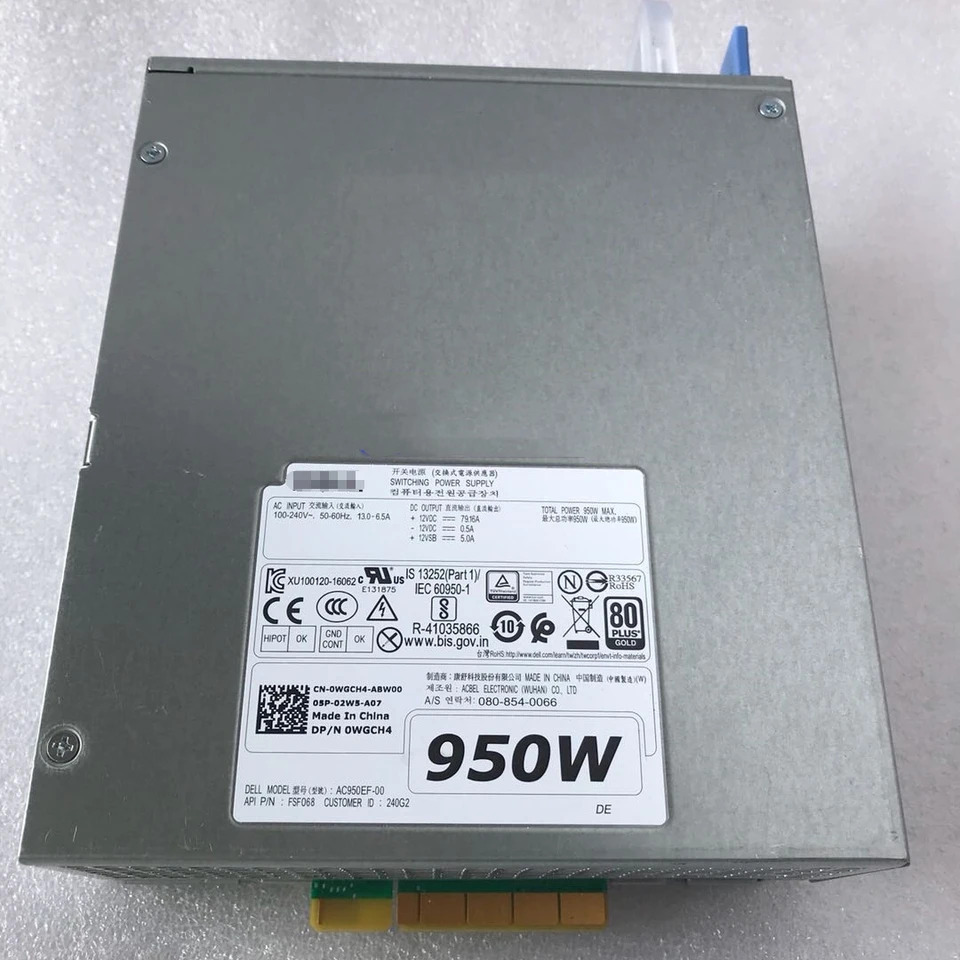 AC950EF-00 D950EF-00 델 T5820 T7820 T7920 950W 워크스테이션 전원공급장치