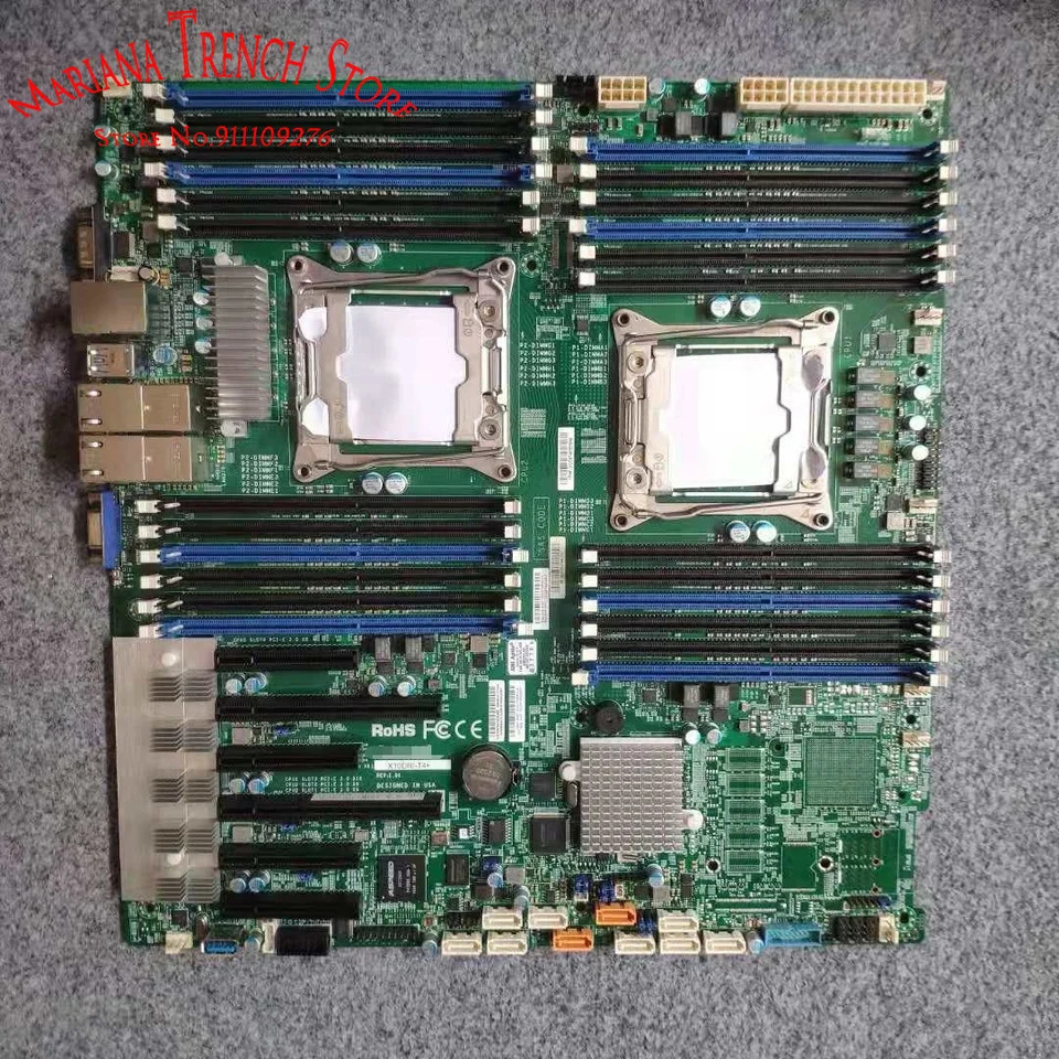 Supermicro 마더보드X10DRi-T4 LGA2011 E5-2600 v4 v3 군 DDR4 쿼드 LAN 포함X540 10GBase-T