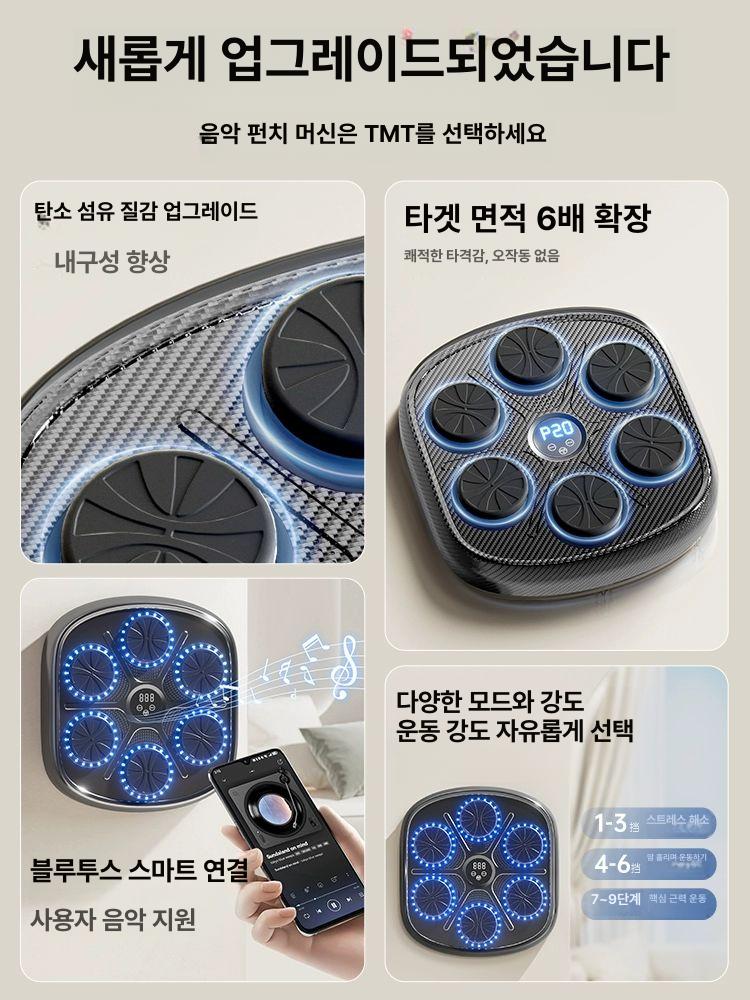 벽걸이 샌드백 가정용 트레이닝 격투기 뮤직복싱 스탠드 훈련용 펀칭백 복싱연습 - 상세 이미지 3