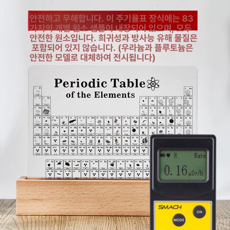 화학 원소주기율표 아크릴 학생 원소기호 장식품 인테리어 교육 과학교구 실험 학습 - 상세 이미지 4