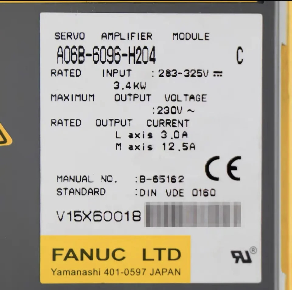 CNC 시스템 기계A06B-6096-H204 리퍼 서보 드라이브 모듈