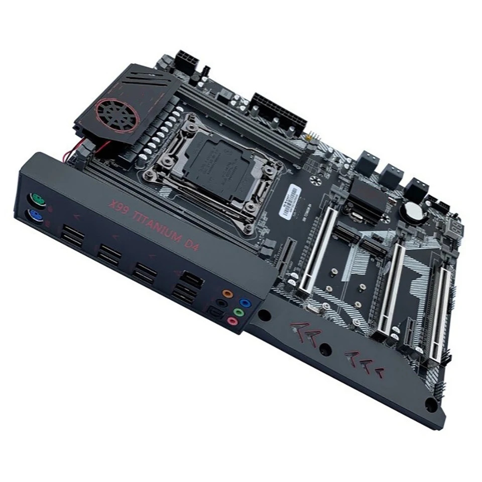 JGINYUE X99M 티타늄 D4 LGA 2011-V3 X99 DDR4 256G BPCI-E 3.0 데스크탑 마더보드
