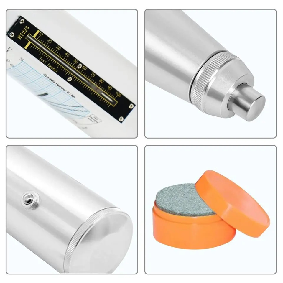 프로 슈미트 해머 콘크리트 리바운드 테스터 건물 고속도로 교량 OEM 10-70Mpa