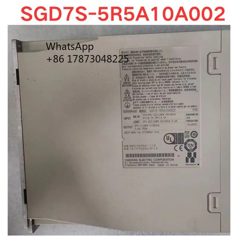 리퍼 SGD7S-5R5A10A002 서보 드라이버 기능 완료