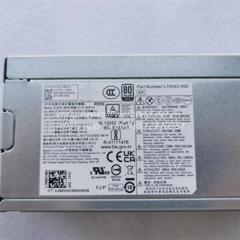 D19-180P1A L70042-002 hp호환 280/288 G6/G8 MT 데스크탑 PC 전원공급장치