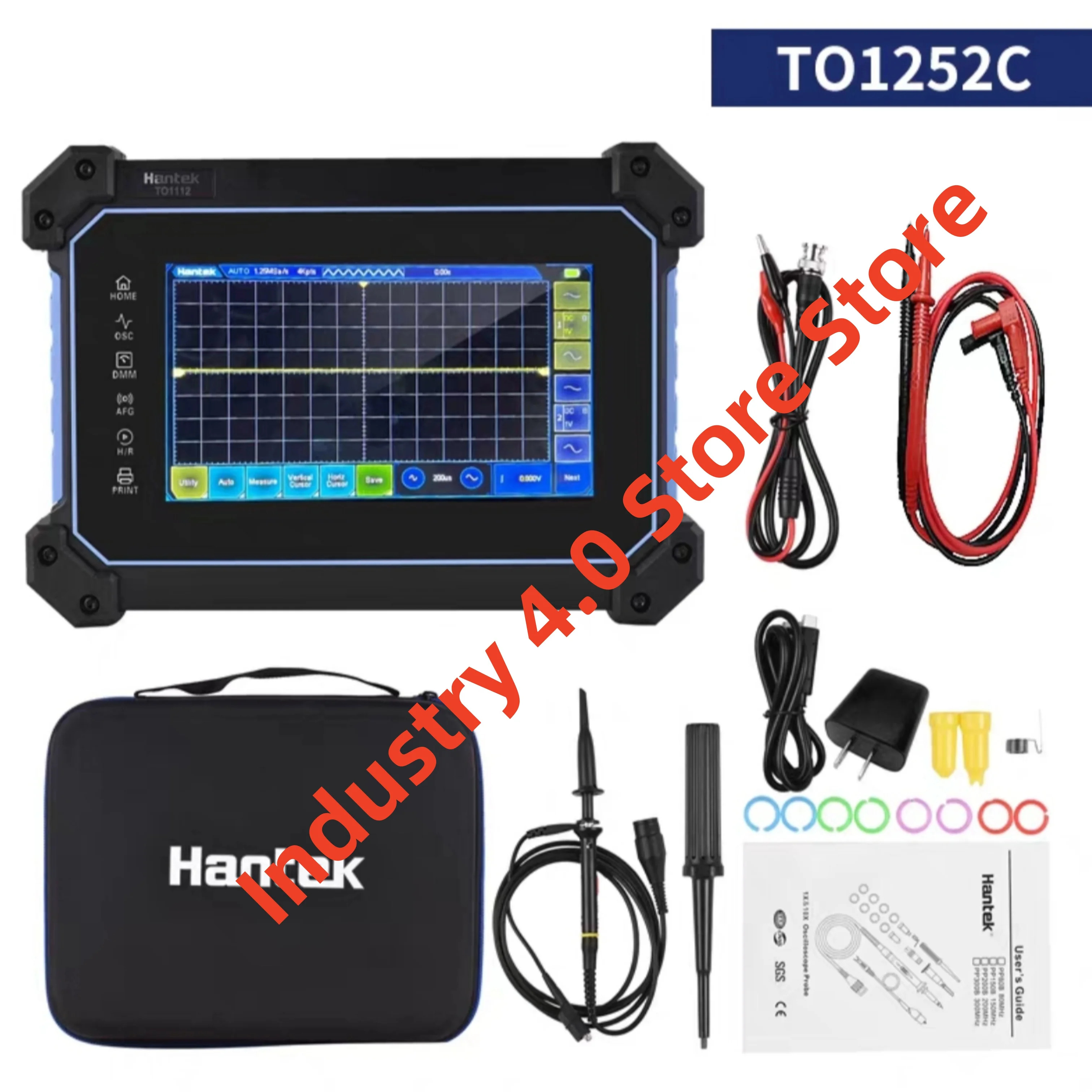 Hantek TO1252C TO1252D 휴대터치 스크린 평면 디지털 오실로스코프 원본