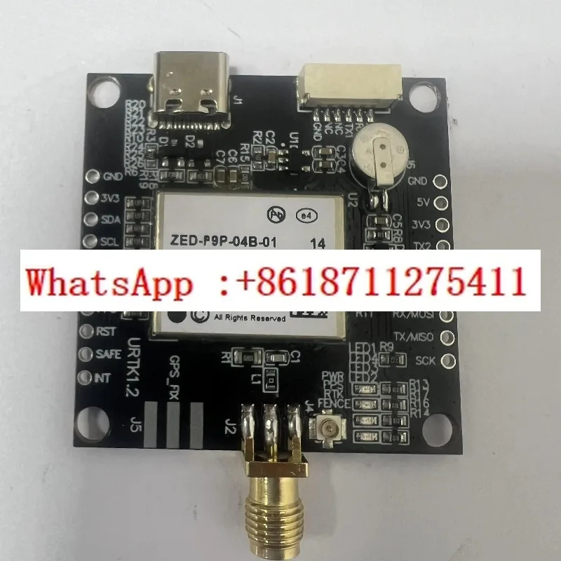 UBLOX-ZED-F9P 고정밀 센티미터 차동 포지셔닝 보드 TYPE-C 인터페이스 RTK 모듈