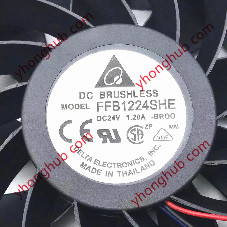 Delta Electronics FFB1224SHE BR00 DC 24V 1.20A mm 3 선 서버 냉각팬